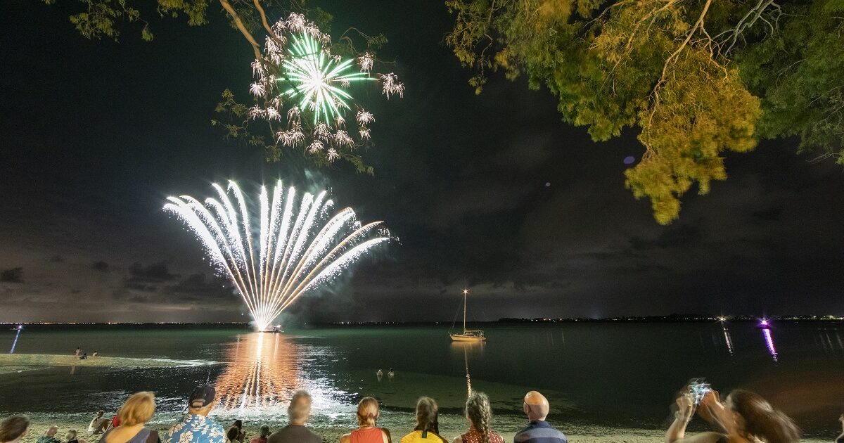 What's On Moreton Bay Australia Day Fireworks on Bribie Island